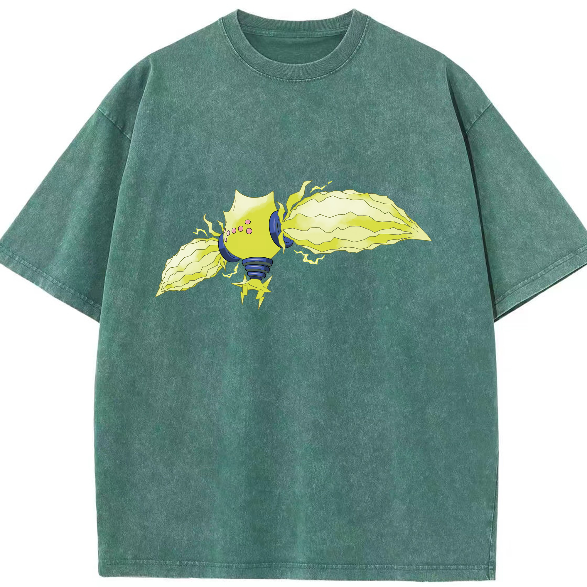 （画像用） ポケットモンスター Pokémon 綿100% ヴィンテージ風 半袖Tシャツ（フロントプリント）